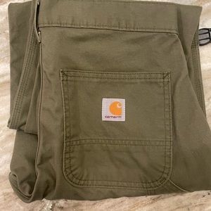 New Carhartt Carpenter Pants Army Green 30x30